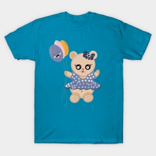 Girly teddy bear with balloons T-Shirt